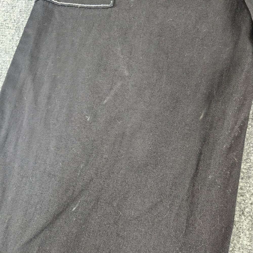 Honey Peach Black Contrast Stitch Cargo Pants Wide Leg High Rise Large - Picture 11 of 11